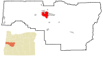 Lane County Oregon Incorporated and Unincorporated areas Eugene Highlighted